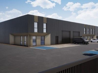 LOCAL D ACTIVITE NEUF A VENDRE - VARENNES LES MACON - 2595 m2 divisibles à partir de 172 m2 - 1 168,02 € /m<sup>2</sup>