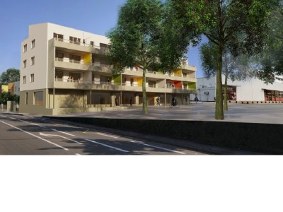 CELLULES COMMERCIALES EN PIED D IMMEUBLE NEUF A VENDRE - BESANCON - 240.1 m2 divisibles  partir de 88.98 m2 - 2000€ /m<sup>2</sup>
