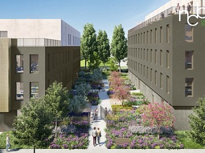 BUREAU A LOUER - DECINES CHARPIEU - 2293 m2 divisibles  partir de 306 m2 - 165 € HC/m<sup>2</sup>/an