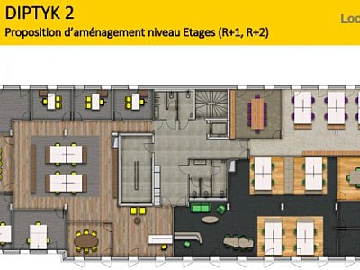 BUREAU A LOUER - DECINES CHARPIEU - 2293 m2 divisibles  partir de 306 m2 - 165 € HC/m<sup>2</sup>/an