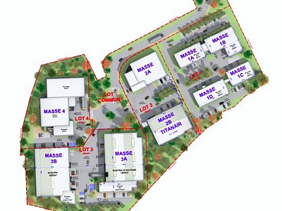 BUREAU A LOUER - RILLIEUX LA PAPE - 451 m2 divisibles  partir de 127 m2 - 150 € HC/m<sup>2</sup>/an