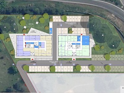 BUREAU A LOUER - ST GENIS LAVAL - 2792 m2 divisibles  partir de 1396 m2 - 150 € HC/m<sup>2</sup>/an