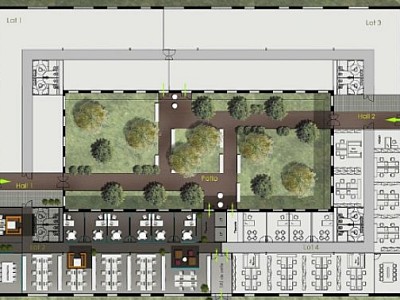 BUREAU A LOUER - VENISSIEUX - 659 m2 divisibles  partir de 150 m2 - 140,06 € HC/m<sup>2</sup>/an