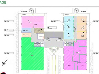 BUREAU A LOUER - VOURLES - 720 m2 divisibles  partir de 15 m2 - 130 € HC/m<sup>2</sup>/an