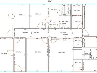 BUREAU A VENDRE - BESANCON - 416 m2 divisibles  partir de 176 m2 - 1759,50 € /m<sup>2</sup>