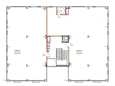 BUREAU A VENDRE - LIMONEST - 608 m2 divisibles  partir de 276 m2 - 2988,77 € /m<sup>2</sup>