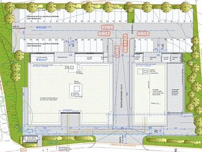 BUREAU A VENDRE - LIMONEST - 608 m2 divisibles  partir de 276 m2 - 2988,77 € /m<sup>2</sup>