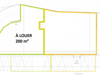 LOCAL COMMERCIAL A LOUER - LONS LE SAUNIER - 200 m2 - 139,98 € HC et HT/m<sup>2</sup>/an