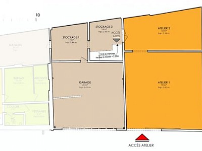 LOCAL COMMERCIAL A LOUER - VALENCE - 665 m2 - 90 € HC/m<sup>2</sup>/an