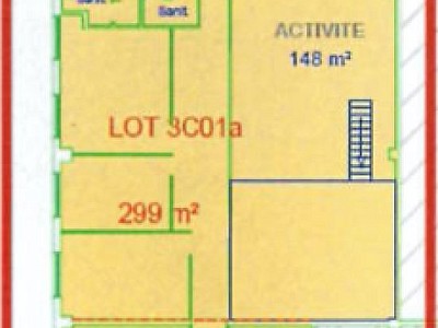 LOCAL D ACTIVITE A LOUER - LIMONEST - 414 m2 - 102,50 € HC/m<sup>2</sup>/an