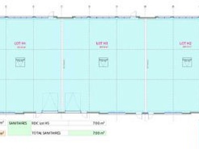 LOCAL D ACTIVITE A LOUER - MEYZIEU - 822 m2 divisibles  partir de 410 m2 - 90 € HC/m<sup>2</sup>/an