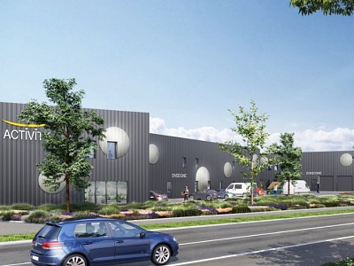 LOCAL D ACTIVITE A VENDRE - CHARNAY LES MACON - 4201 m2 divisibles  partir de 217 m2 - 1262,62 € /m<sup>2</sup>